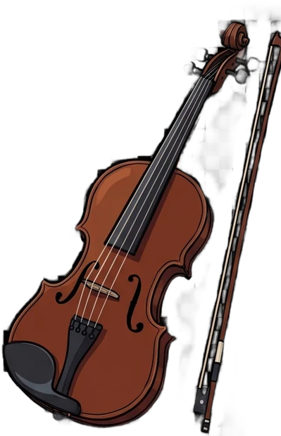 Viola and bow